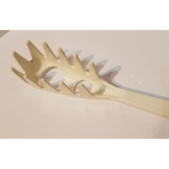 Tailor Made #3 Spaghetti Pasta Fork White 11" Nylon Fork Server Spoon Measuring - Picture 3 of 6